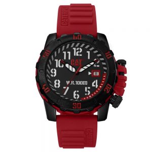 CAT Barricade Red Silicone Strap
